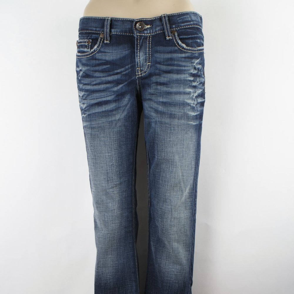 Buckle BKE Jeans Mya Bootcut Stretch 28 (30 X 30) Women's Denim Jeans Dark Wash